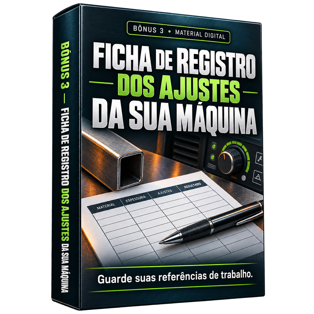 Ficha de Registro dos Ajustes da Sua Máquina