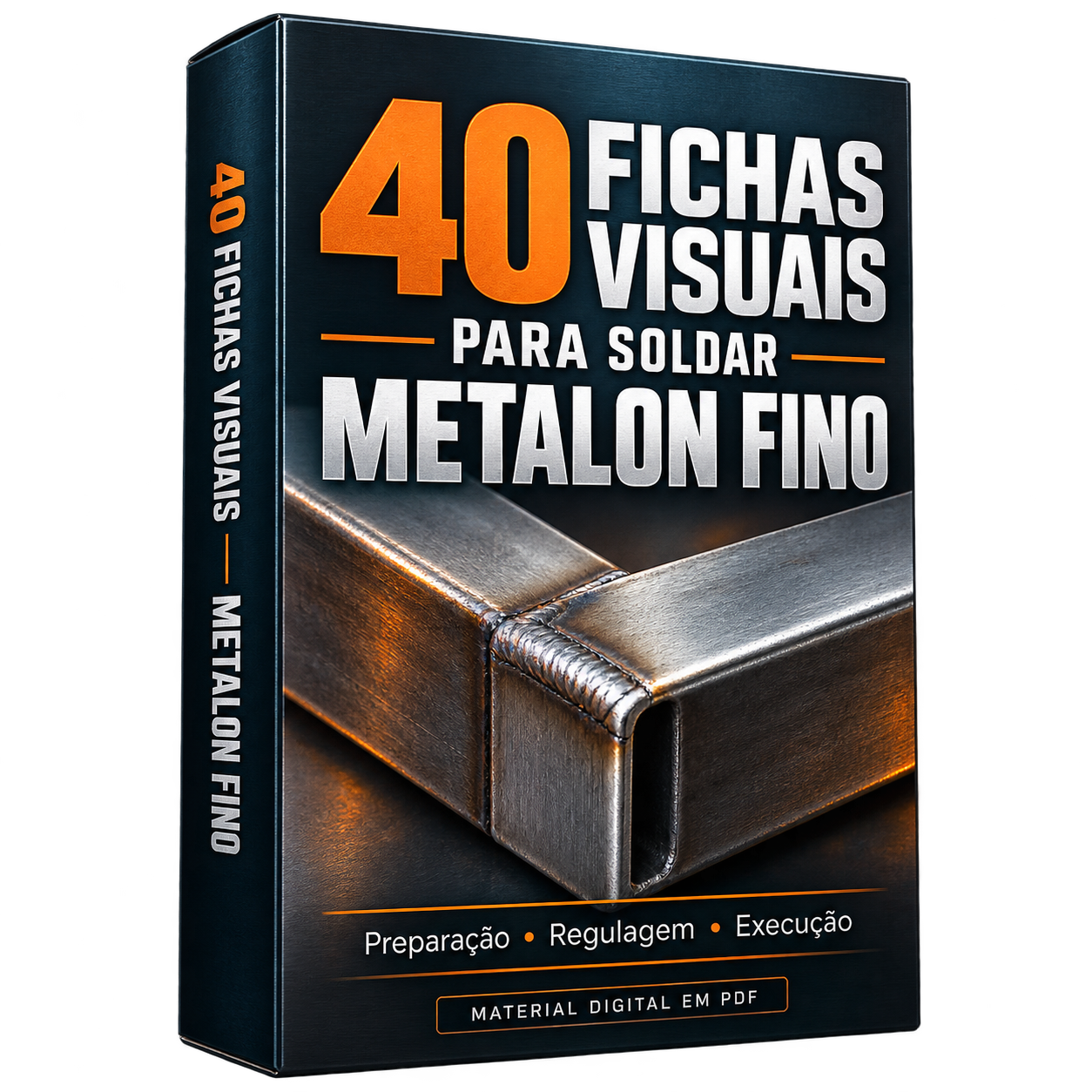 40 Fichas Visuais para Soldar Metalon Fino em PDF A4